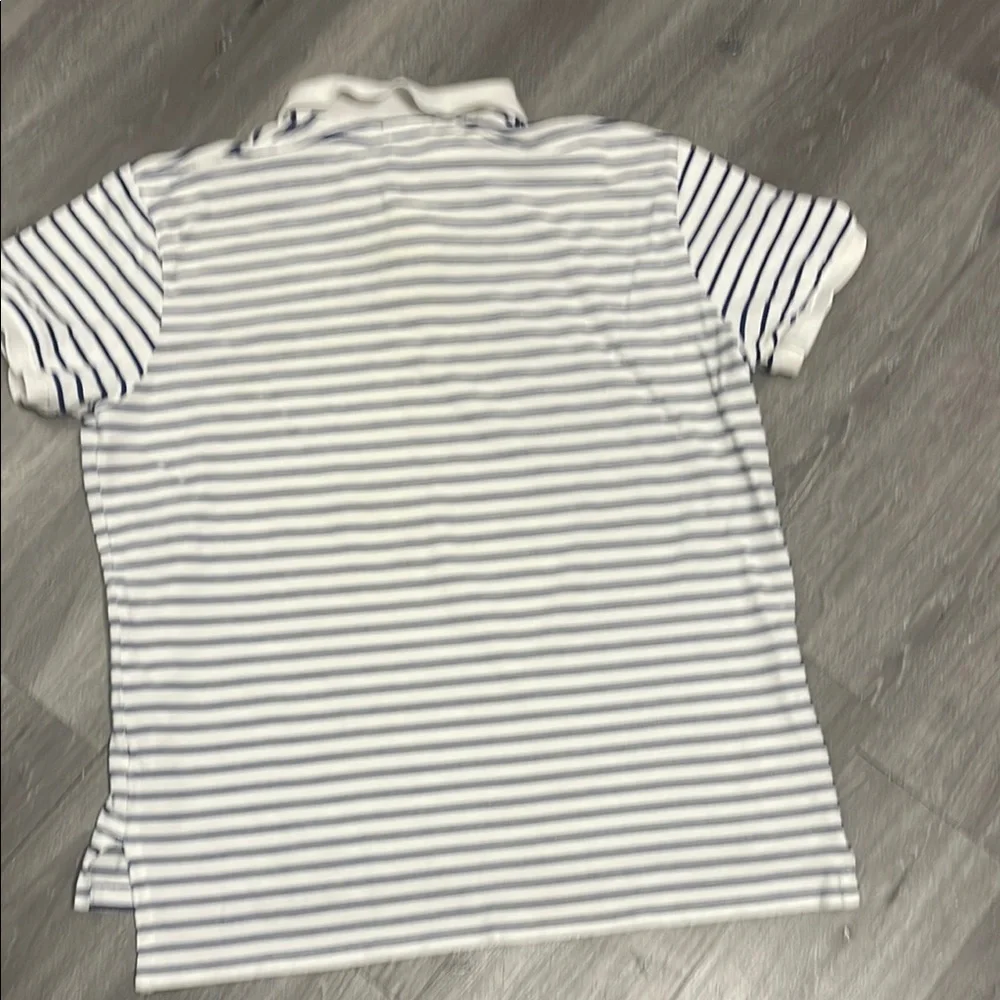 Polo by Ralph Lauren Classic White and Blue Polo Shirt size XL